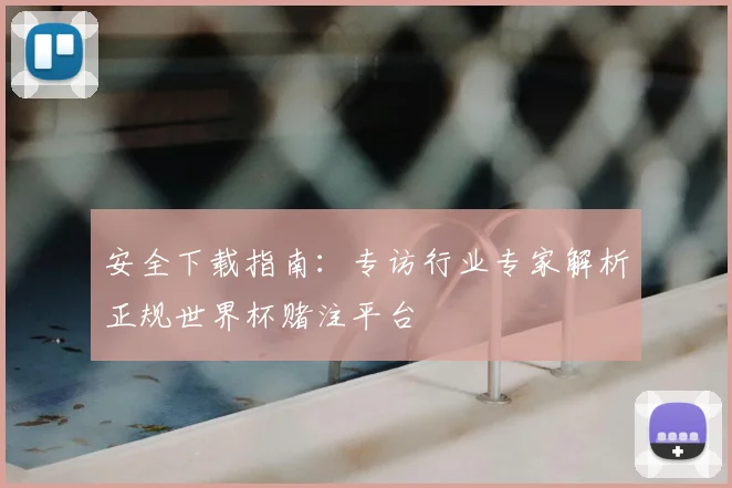 安全下载指南：专访行业专家解析正规世界杯赌注平台